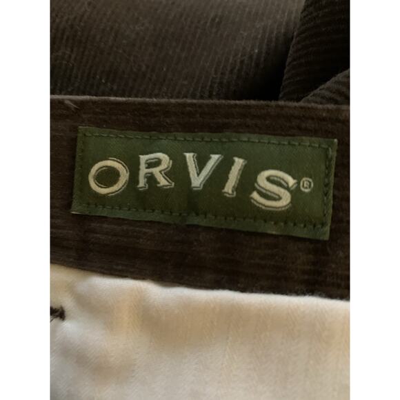 Orvis Corduroy Chino Pants Men’s Dark Brown Sz 40x29 Classic Country Outdoors - Picture 9 of 11